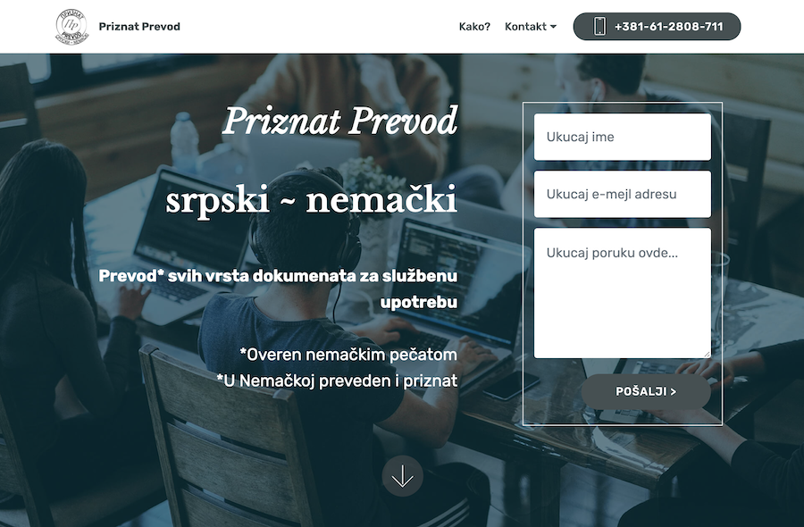 picture of a website